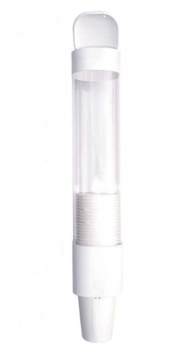 Chair-mounted cup dispenser